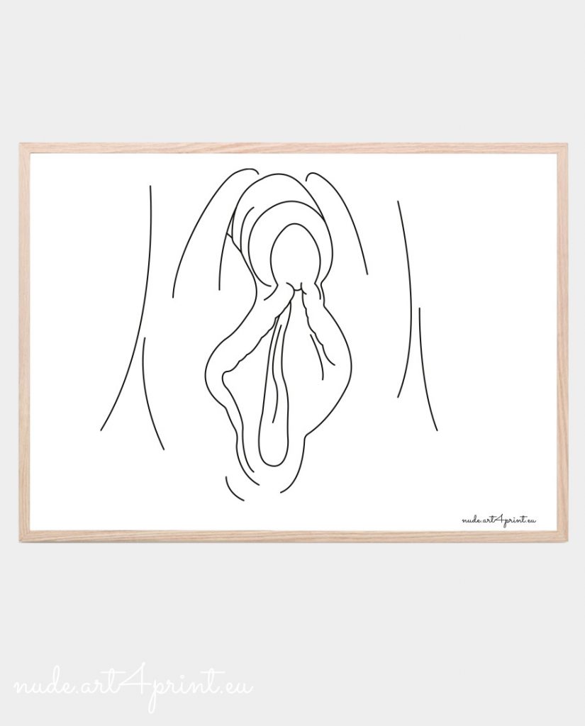 Vagina Art Prints Archives Nude Line Art Prints For Sexy Bedroom