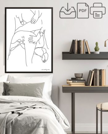 Gangbang print explicit group sex drawing lineart