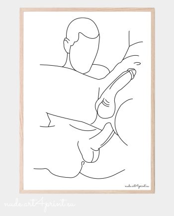 Gay love hard prints line artwork