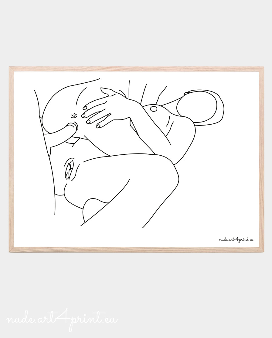 Threesome sex art prints Archives - Nude line art prints for sexy bedroom  interior decoration or lover gifts - erotic posters and canvas