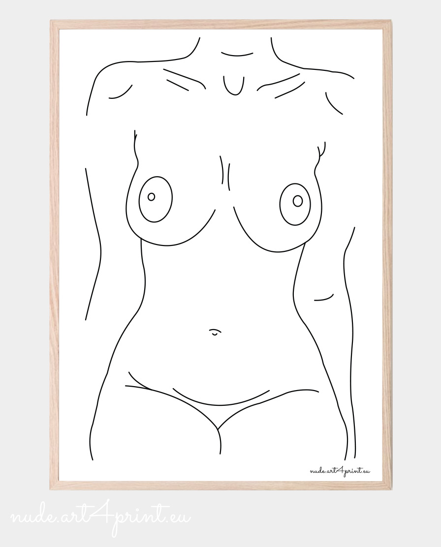 Nude women line drawing erotic wall art - Nude line art prints for sexy  bedroom interior decoration or lover gifts - erotic posters and canvas